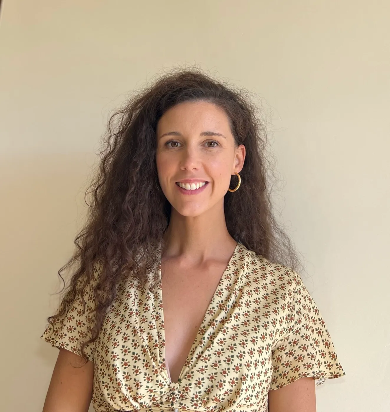 Agathe Gelin, smiling