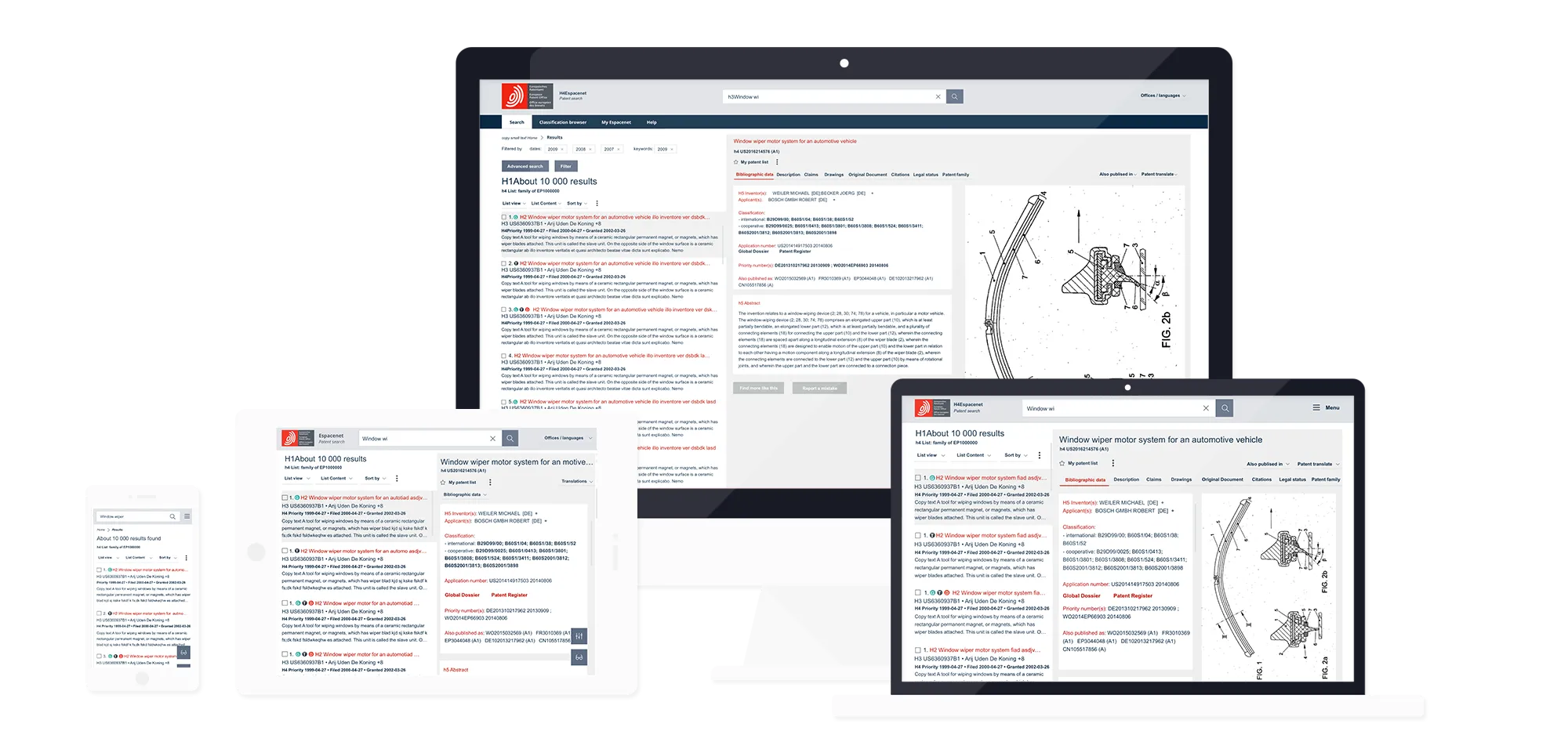 The new search on desktop, tablet and phone